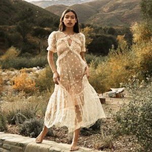 NWT - Doen tulle Zelda dress with embroidered daisies